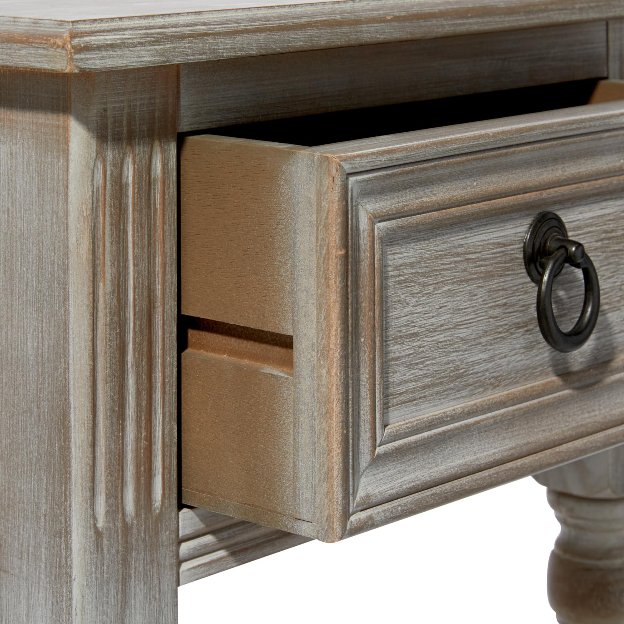 29" White Pine Farmhouse Accent Table